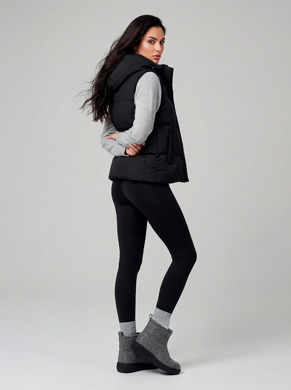 леггинсы 112521 ЧЕРНЫЙ, фото 2